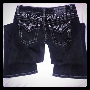 Miss me bootcut jeans - Black & Bling